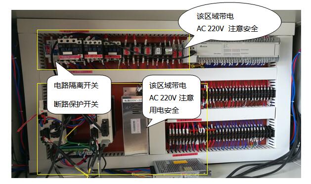 橡皮筋裁断粘胶一体机安全装置位置在哪里？