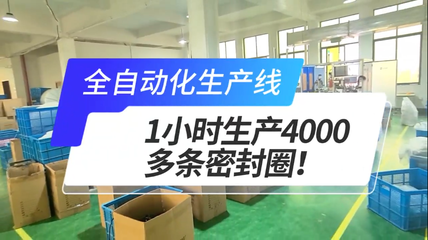 「视频」密封圈粘接机全自动生产线，1小时生产4000多条密封圈！