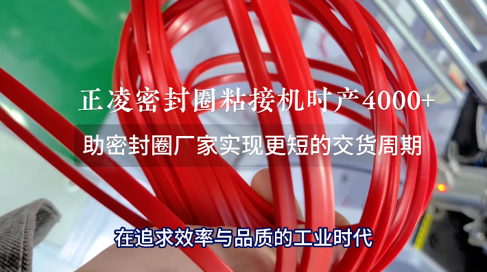 「视频」正凌密封圈粘接机，时产4000+，助密封圈厂家实现更短的交货周期