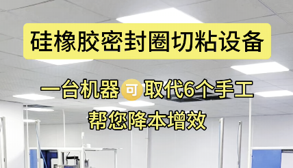 「视频」一机替六人工，硅橡胶密封圈切粘设备更高效！